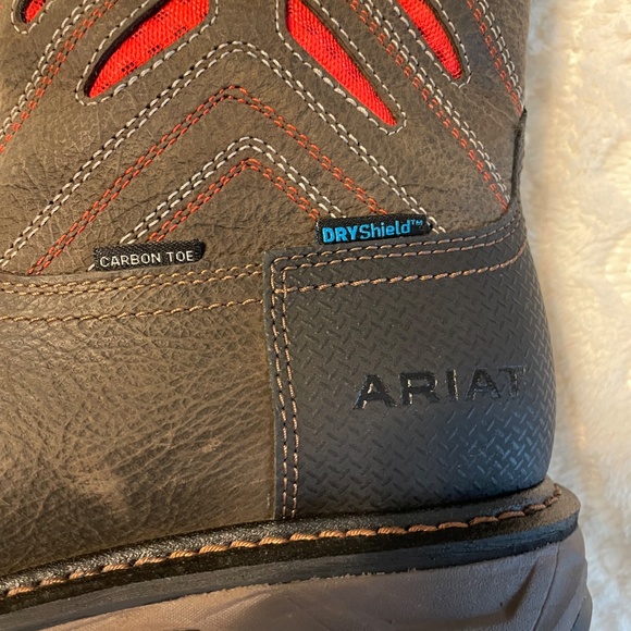 Men’s Ariat Carbon Toe Waterproof Leather Work Boot - Picture 9 of 9